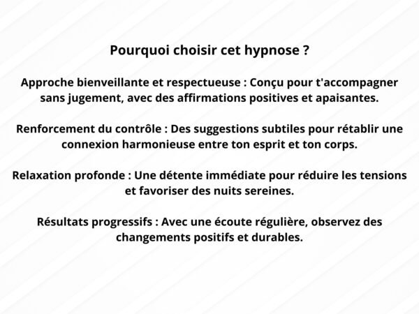 002 Hypnose Guidée pour Surmonter l'Incontinence et l Enuresie