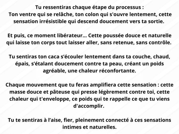 ABDL Hypnose caca chaud bébé adulte France