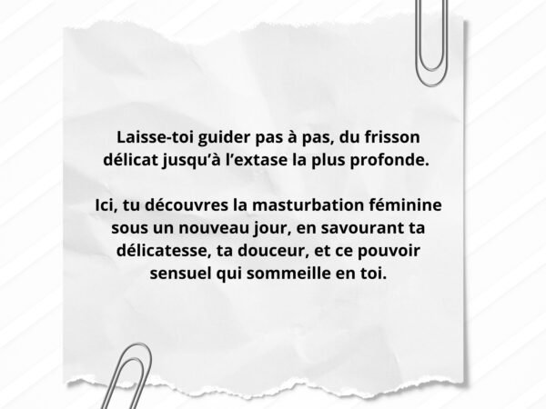 audio masturbation féminine