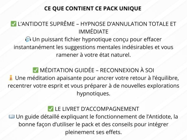 pack Reset Reconnexion Mentale