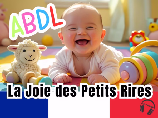 Un bébé est assis sur un tapis de jeu coloré entouré de jouets, dont un mouton duveteux et des anneaux empilables vibrants, présentant un environnement joyeux.