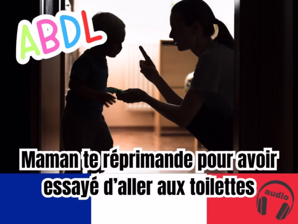 Audio abdl autoritaire maman te réprimande pour avoir essayé d’aller aux toilettes !