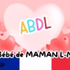 Abdl bébé de maman amour avec un coeur