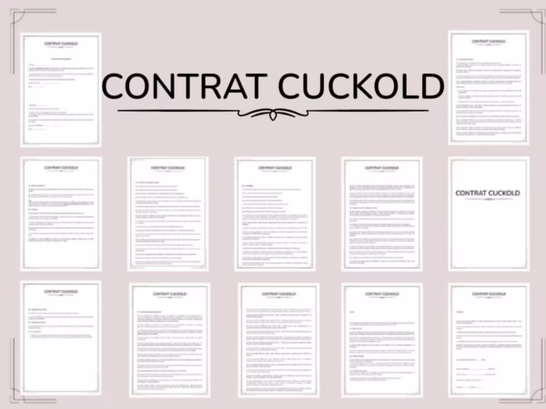 Contrat cocu maitresse cuckold by hypnolabsphère