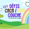 Défis caca pipi couche pour adulte baby diaper lover arc en ciel et jolie prairie