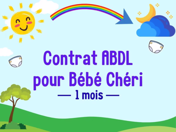 Contrat abdl avec maman immersion quotidienne bébé